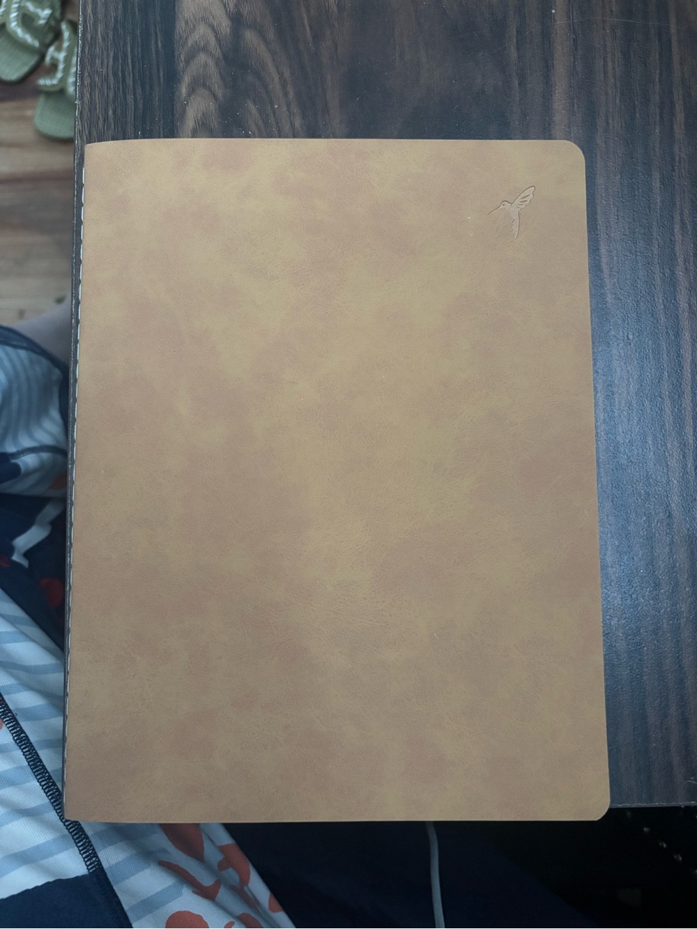 Papyrus Tan Faux-Leather Journal Notebook